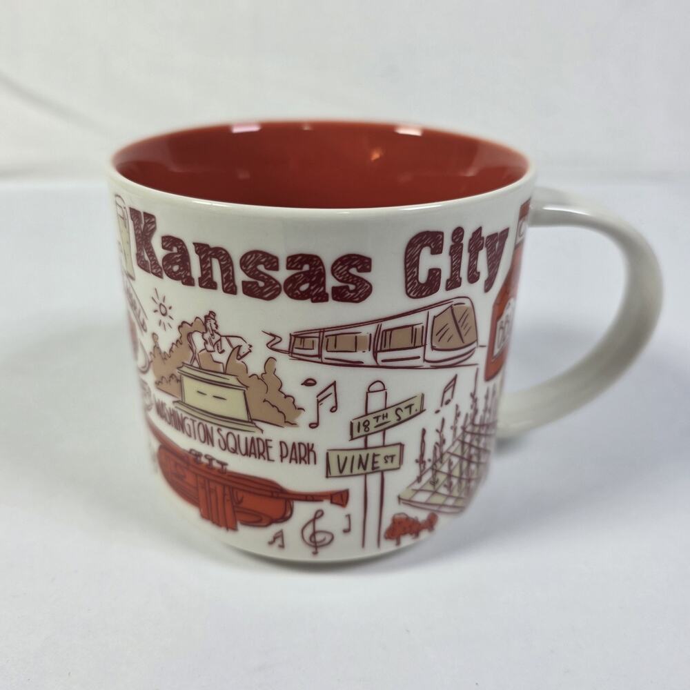 Starbucks Kansas City Been There Series Ceramic Coffee Tea Mug Cup 14oz